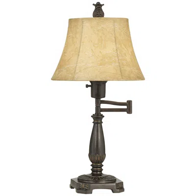 Regency Hill Andrea 22 1/2" Bronze Adjustable Swing Arm Desk Lamp
