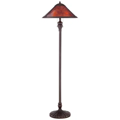 Regency Hill Capistrano 57 1/2" High Pull Chain Mica Shade Floor Lamp