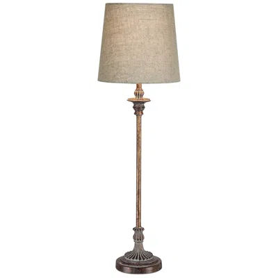 Regency Hill Danesti 31 1/2" High Weathered Brown Buffet Table Lamp