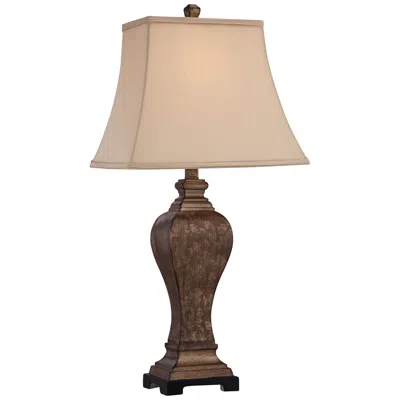 Regency Hill Edgar 29" High Bronze Table Lamp With Usb Cord Dimmer