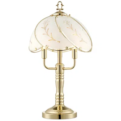 Regency Hill Flower Petal 19 1/2" High 3-light Touch On-off Table Lamp