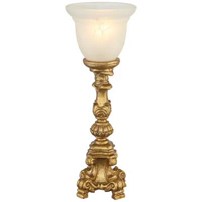 Regency Hill French Candlestick 18" Gold Accent Console Lamp