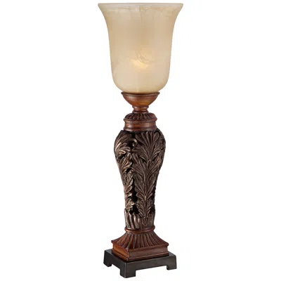 Regency Hill Gianmarco 24" High Double Bronze Leaf Traditional Console Lamp