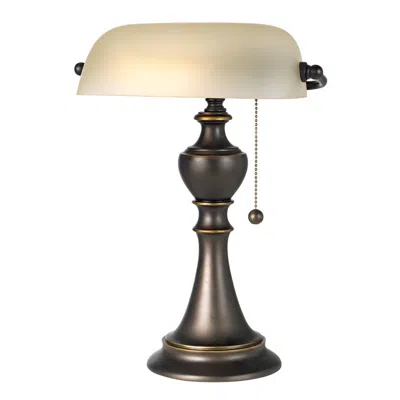 Regency Hill Haddington 16" High Alabaster Glass Piano Desk Lamp
