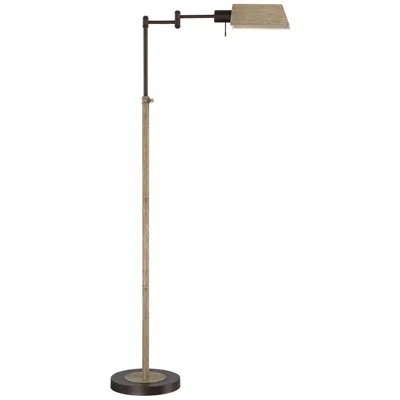 Regency Hill Jenson Adjustable Bronze Swing Arm Floor Lamp With Usb Dimmer