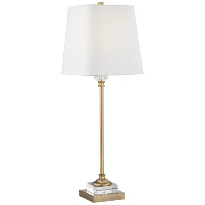 Regency Hill Julia 29 1/2" Gold Crystal Buffet Lamp With Usb Dimmer