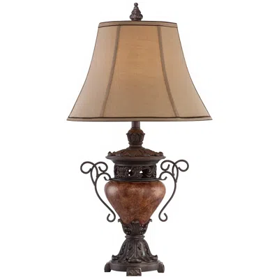 Regency Hill Ludo 31 1/2" Bronze Crackle Traditional Table Lamp