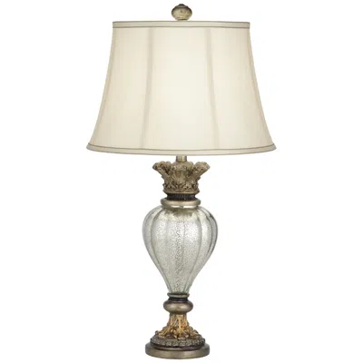 Regency Hill Lyla 30" Antique Gold Mercury Glass Table Lamp