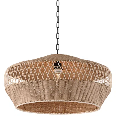 Regency Hill Matias 24 1/2" Vine And Rope Modern Pendant Light
