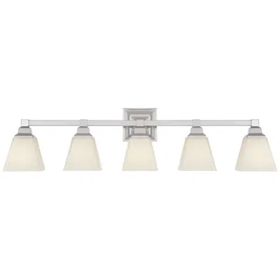 Regency Hill Mencino-opal 35 1/4" Satin Nickel And Glass Bath Light