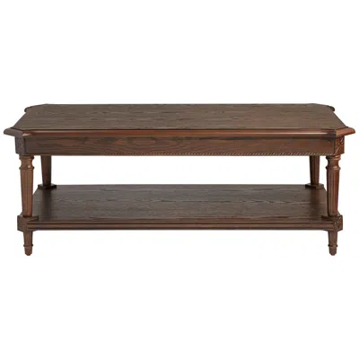 Regency Hill Pullman 48" Wide Distressed Walnut Wood Coffee Table
