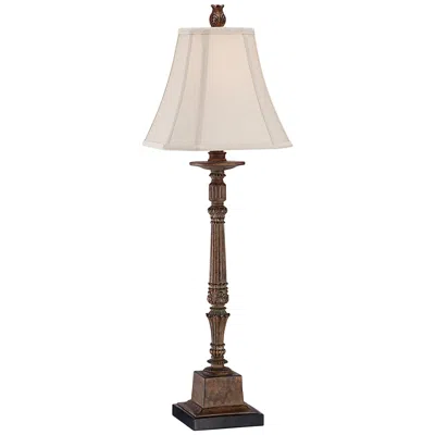 Regency Hill Thornewood 35 1/2" Brown Traditional Console Table Lamp