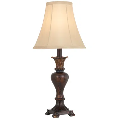 Regency Hill Xavier 21" Bronze Urn Footed Base Traditional Table Lamp