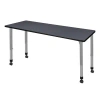 Regency Kee Height Adjustable Training Table In Gray