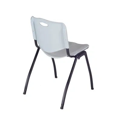 Regency Kee Training Table Top & 2 M Stack Chairs In Gray,gray