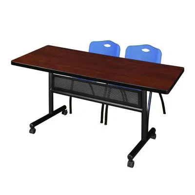 Regency Kobe Training Table In Cherry,blue
