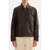 Regency Leather Jacket In Brown