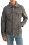 Regency Leather Jacket In Gray