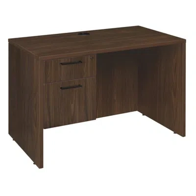 Regency Legacy 42 X 24 In. Executive Desk With Single Pedestal Drawer Unit- Neo Walnut