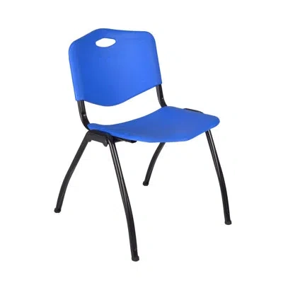 Regency M Lightweight Stackable Sturdy Breakroom Chair In Blue