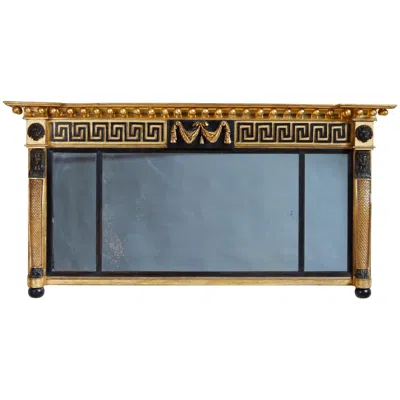 Pre-owned Regency Overmantel Mirror In Brown