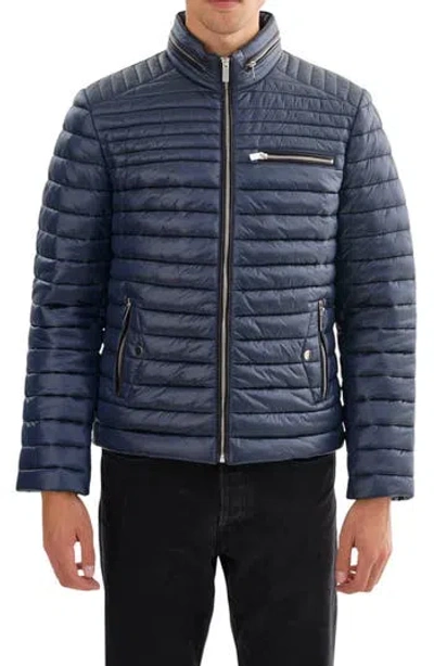 Regency Puffer Jacket In Blue