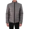 Regency Quilted Puffer Jacket In Gray