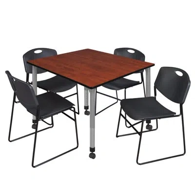 Regency Romig Kee Mobile 36" L Breakroom Table In Cherry