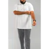 Regent Row Big And Tall Commuter Shirt Tech Polo In White