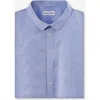 Regent Row Big And Tall Stanton Shirt Short Sleeve Button Down In Blue-microplaid-23