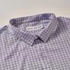 Regent Row Big And Tall Stanton Shirt Short Sleeve Button Down In Purple-plaid-6