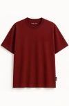 Regent Row Organic Cotton Crew Neck Tee In Red