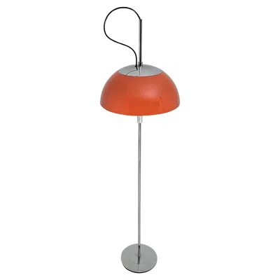 Pre-owned Reggiani 1960s  Sliding Shade Floor Lamp , Italy In Orange