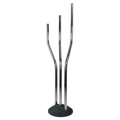 Pre-owned Reggiani Adjustable Chrome Floor Lamp By , Italy, 1970s In Black