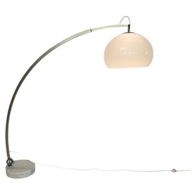 Pre-owned Reggiani Extendable Arc Floor Lamp By Goffredo  For , 1960s In Sand