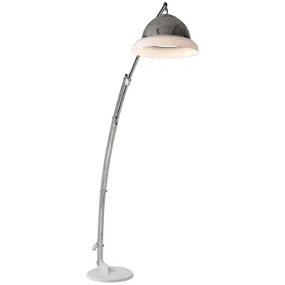 Pre-owned Reggiani Height Ajustable Chrome Floor Lamp , 1960s , Italia In Transparent