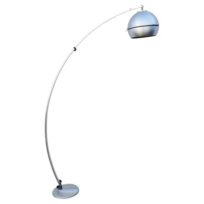 Pre-owned Reggiani Italian Arc Floor Lamp By Goffredo  In Transparent