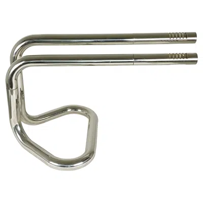 Pre-owned Reggiani Italian Chrome-plated Metal 1970s Adjustable Tubolar Lamp In Transparent