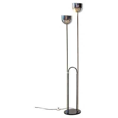 Pre-owned Reggiani Italian Floor Lamp Attributed To  In Transparent