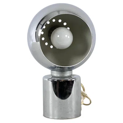 Pre-owned Reggiani Italian Space Age Chrome Table Lamp Signed By  In Transparent