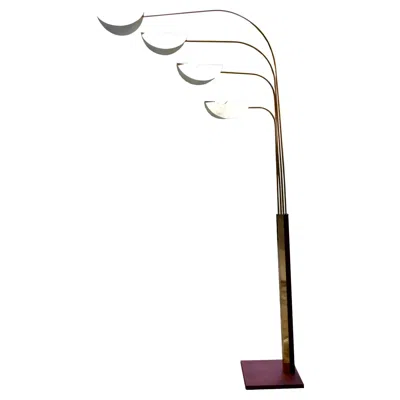 Pre-owned Reggiani Lampada Da Terra Attribuita Alla Manifattura  In Black