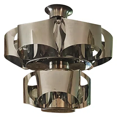 Pre-owned Reggiani Mid-century Chandelier Style Sauze , Italy 1960s In Transparent