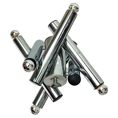 Pre-owned Reggiani Mid-century Sputnik Space Age Chrome Pendant Chandelier By , Italy 1960s In Transparent