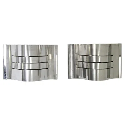 Pre-owned Reggiani Pair Of Talian Wall Lamps, 1960s In Transparent