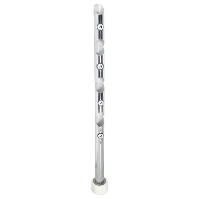 Pre-owned Reggiani Postmodern Varnished Metal Column Floor Lamp Ascribable To , Italy In Transparent