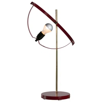 Pre-owned Reggiani Rare Metal Table Lamp By , Italy, 1970s In Brown