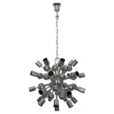 Pre-owned Reggiani Vintage Chrome Sputnik By , Italy 1970s In Transparent