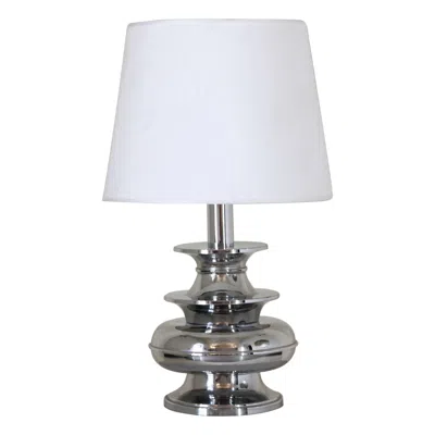 Pre-owned Reggiani Vintage Chromed Table Lamp By , Italy, Space Age Style, 1950s In Transparent
