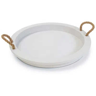 Regina Andrew Aegean Serving Tray (white) 2.5 Height
