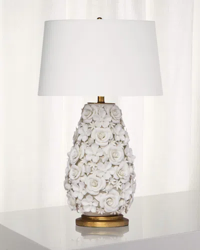Regina Andrew Alice Porcelain Flower Table Lamp In White